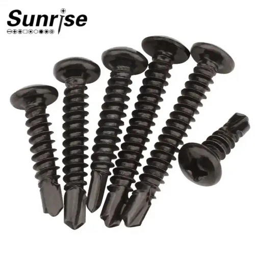 Materyèl Nwa oksid Phillips Drive Pan Head Forage ScrewsEPDM Rove