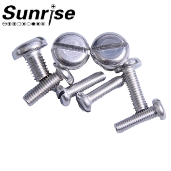 Fasteners Metrik Slotted Round Pan Head Machine Vis