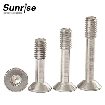 Flat Head Allen kle Hex Socket Metal Captive Vis