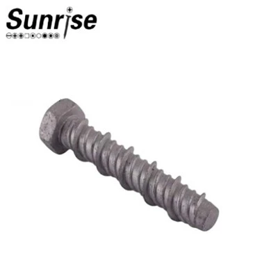 Hex tèt plen vis masonry threaded