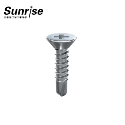 Phillips countersunk tèt pwòp tèt ou perçage vis